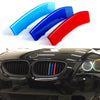 BMW E60 Grotelių M Juostelės Žydra Mėlyna Raudona