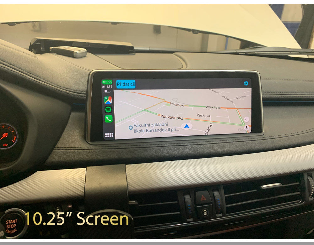 BMW Apple Carplay arba Android Auto priedėlis adapteris palaiko waze arba google maps