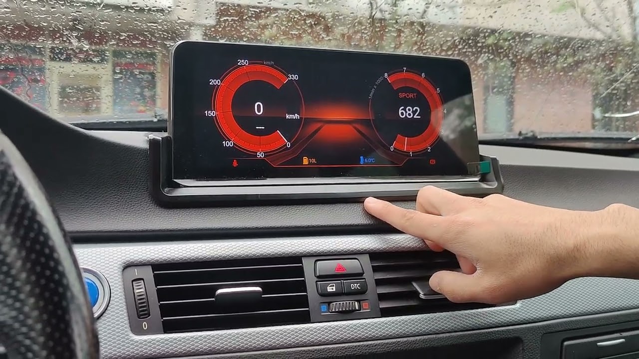 BMW E90 E91 E92 E93 Android Multimedija tinka modeliams be originalaus ekrano pavyzdys
