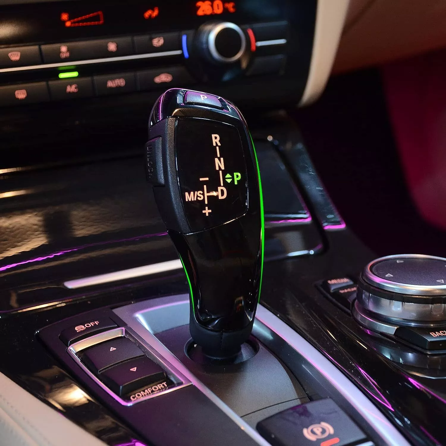 BMW E F G Serijos automatines pavaru svirties plastmasė apdaila juodos glossy black spalvos pavyzdys