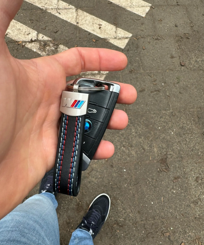 BMW Odinis M raktų pakabukas pavyzdys kaip atrodo