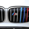 BMW M Grotelių emblema juoda arba sidabrinė pavyzdys