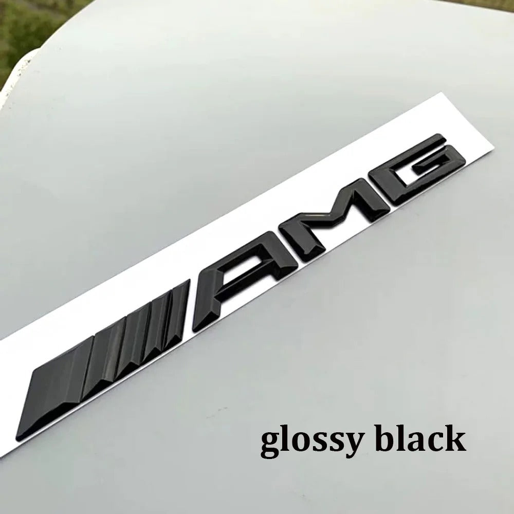 Mercedes Benz Bagažinės emblema AMG juodos glossy black spalvos