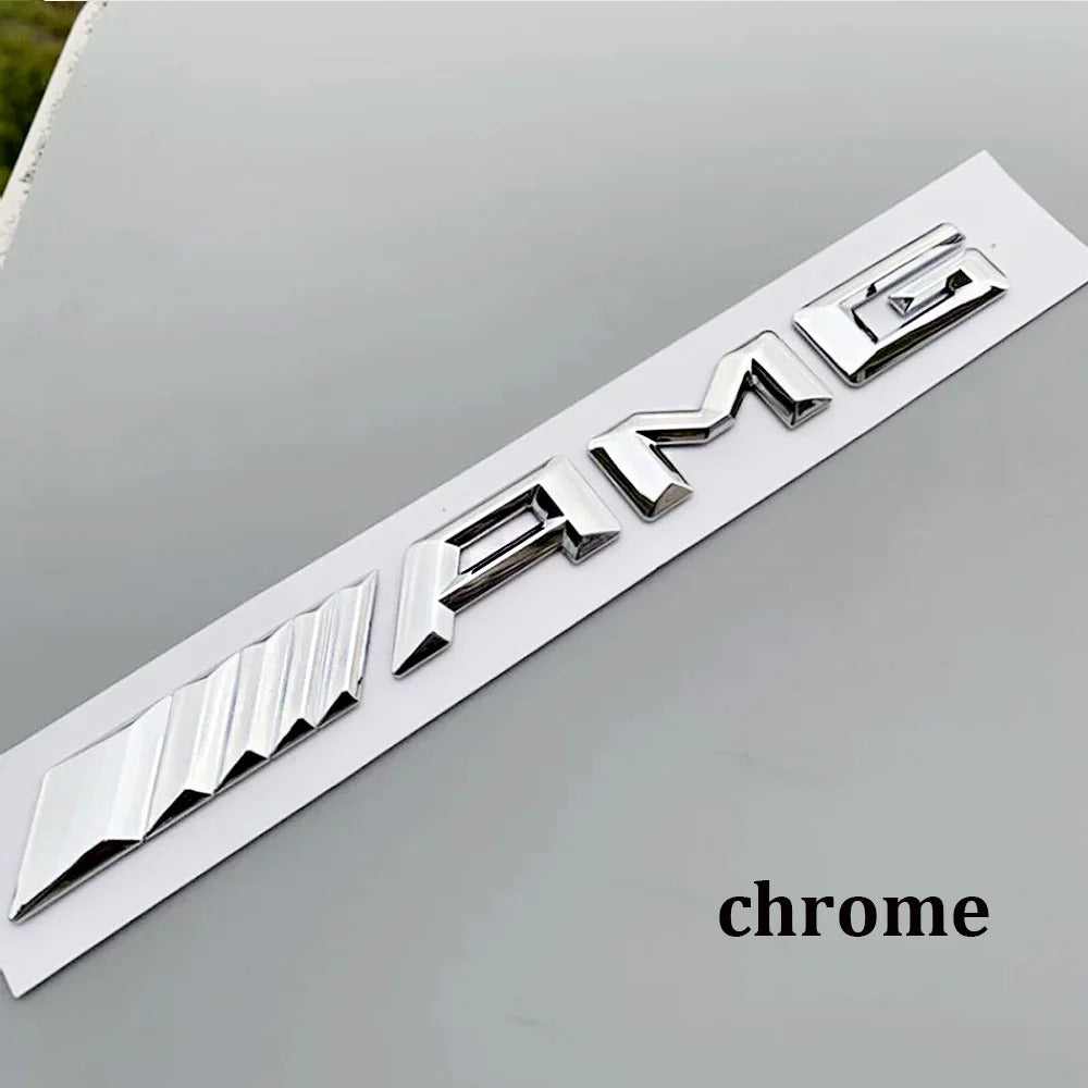 Mercedes Benz Bagažinės emblema AMG sidabrinės chrominės spalvos