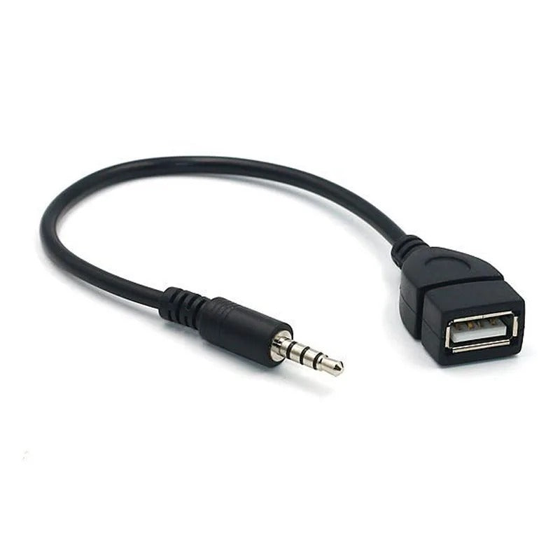 MP3 Grotuvo Konverteris 3.5 mm AUX Į USB Adapteris Automobiliui