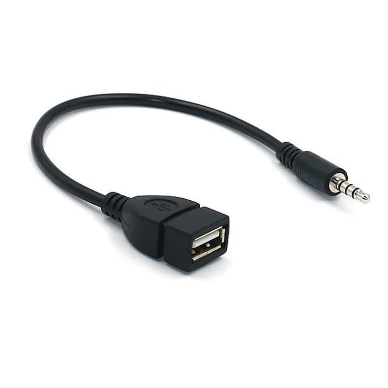 MP3 Grotuvo Konverteris 3.5 mm AUX Į USB Adapteris Automobiliui